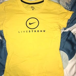 Yellow Nike LiveStrong teeshirt